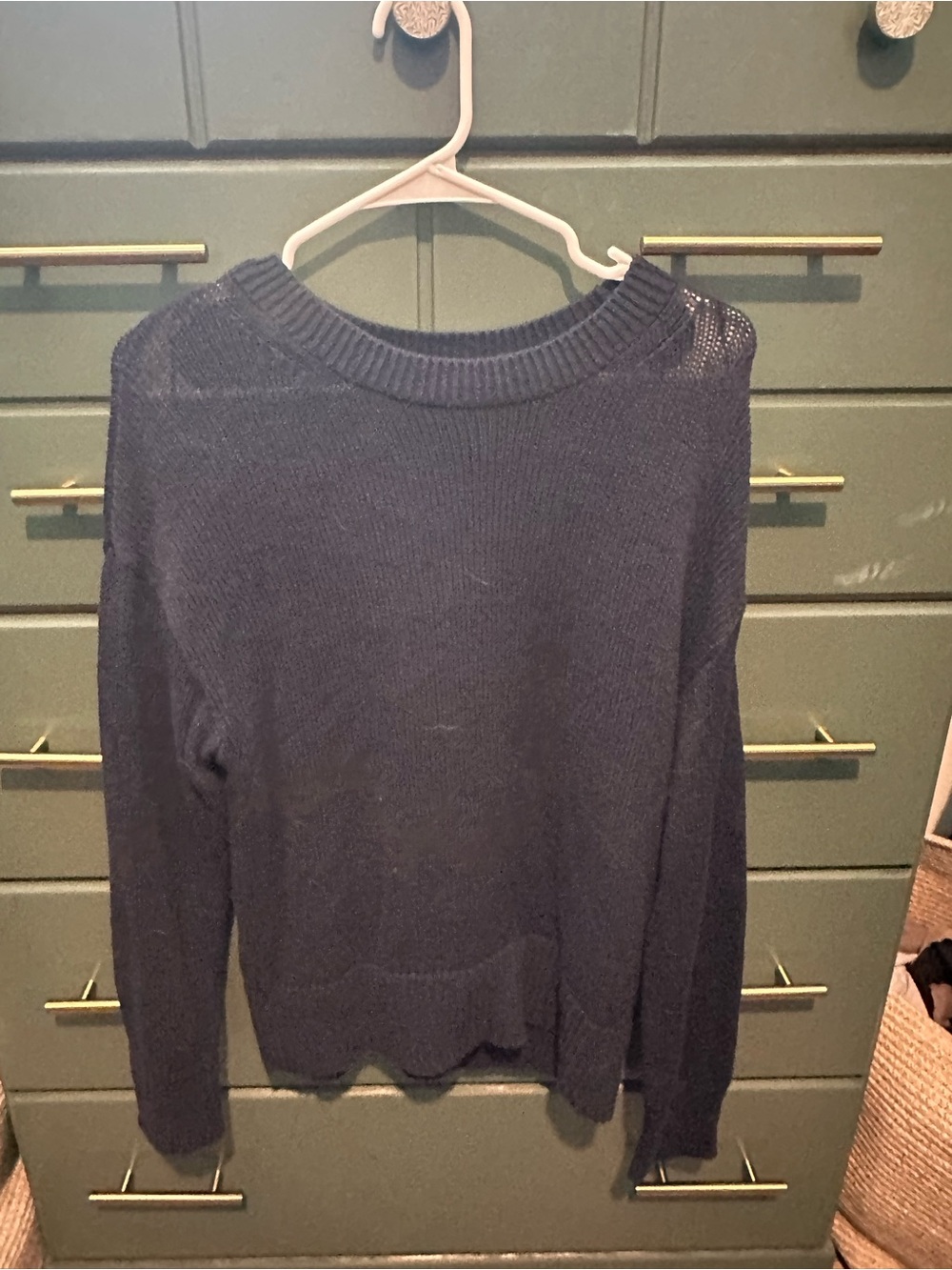 Banana Republic Navy Crewneck Knit Sweater